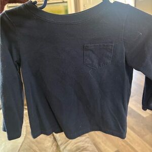 Classic Navy Kids Long Sleeve Shirt